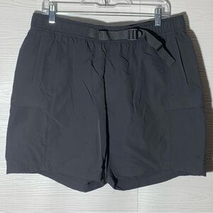 The North Face Men’s Gray Belted Nylon Hiking Shorts Large Excellent Condition